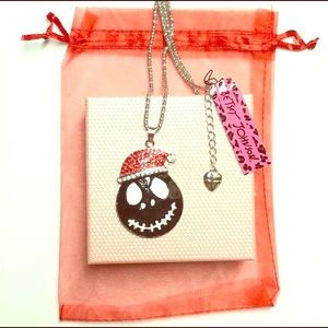Smiley Santa Christmas necklace 28 Betsey Johnson